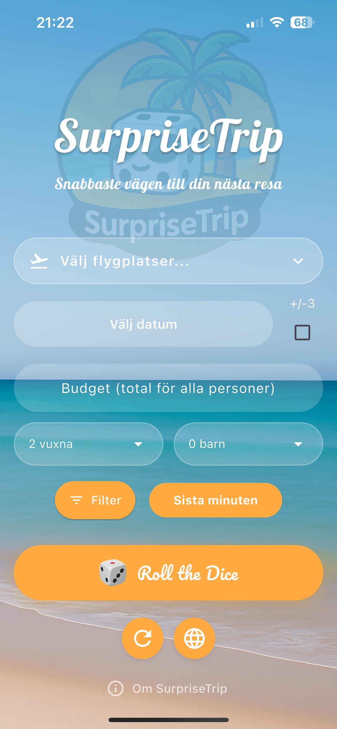 App sökvy
